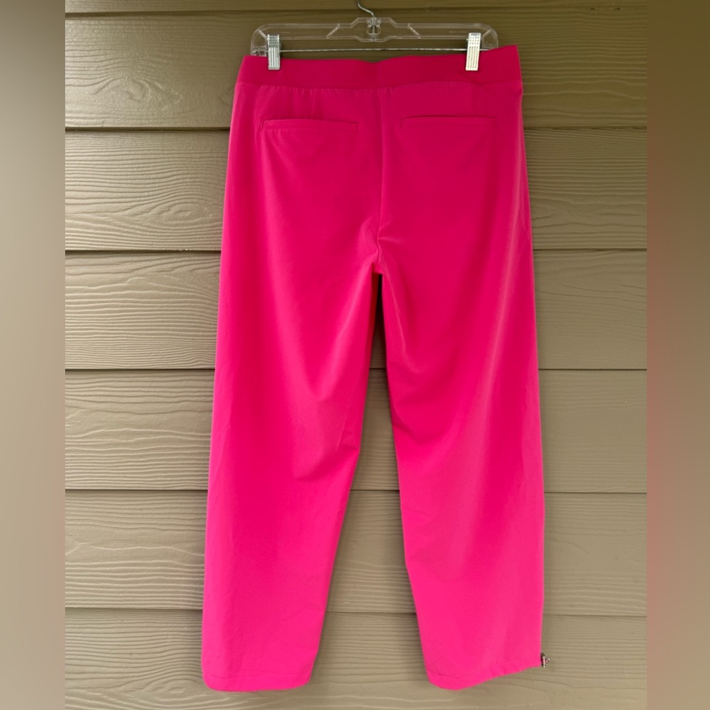 Chico's by Zenergy Women's Fuchsia Pink UPF Bungee Ankle Crop Pants Size S/6 - Picture 7 of 13